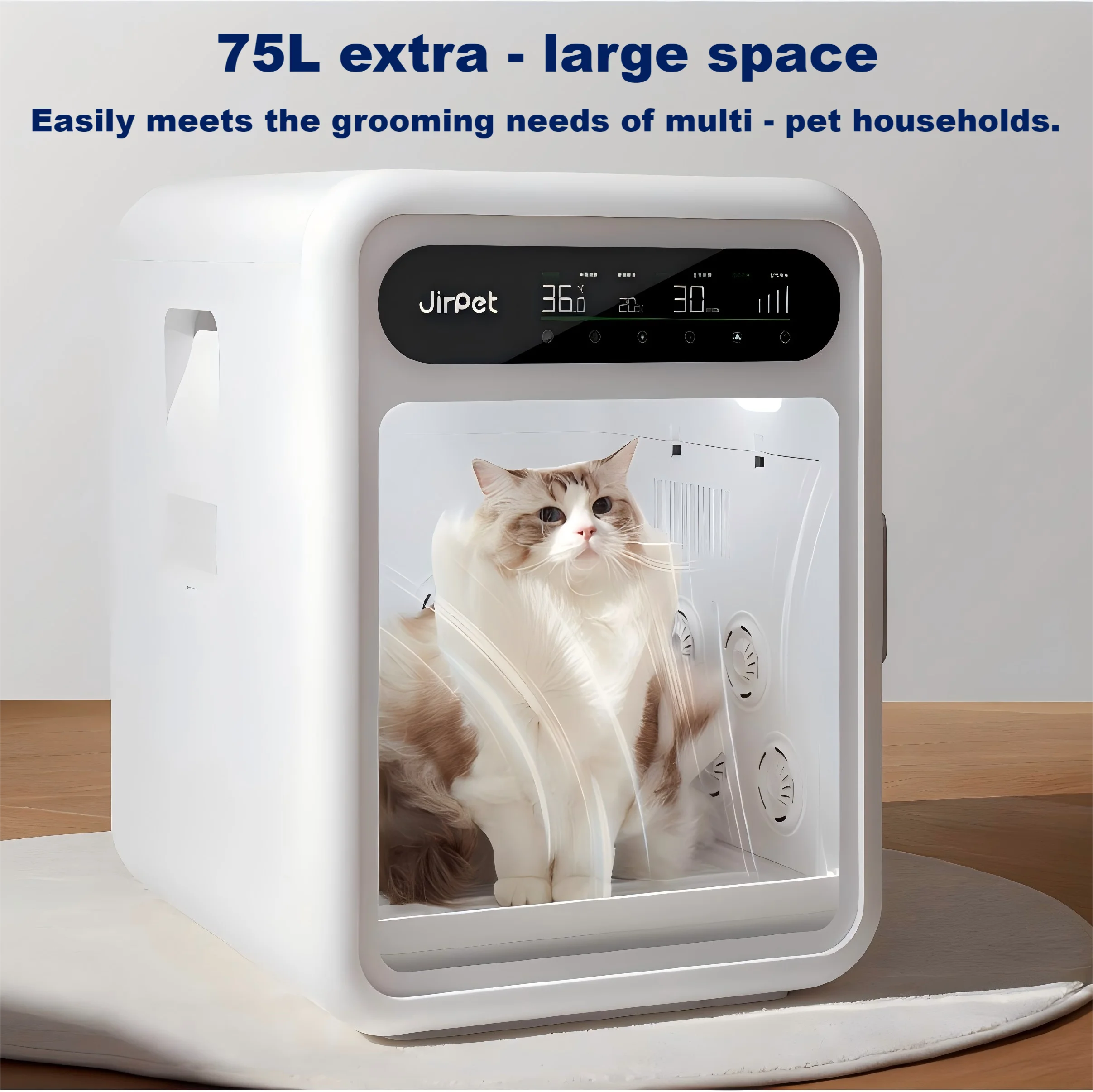 Full-Automatic Cat  Dog Drying Blower Machine  Pet Drying Box Dog Cabinet Dryer for Dogs and Cats Hair Drying and Grooming