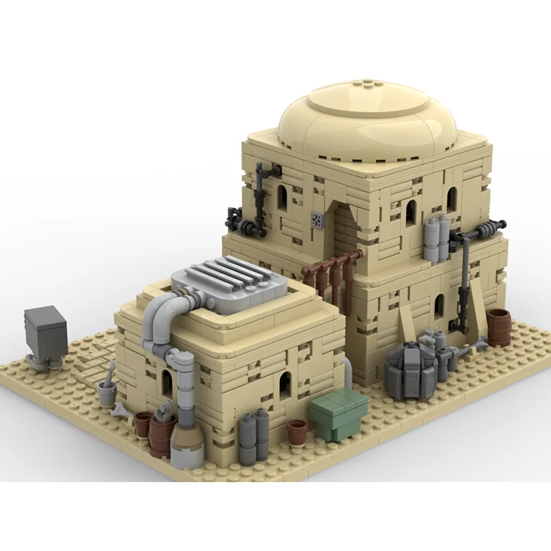 Moc Building Blocks Tatooine Desert House Model Technology Bricks Star Movie Series Model Holiday Toy DIY Assembly Gifts