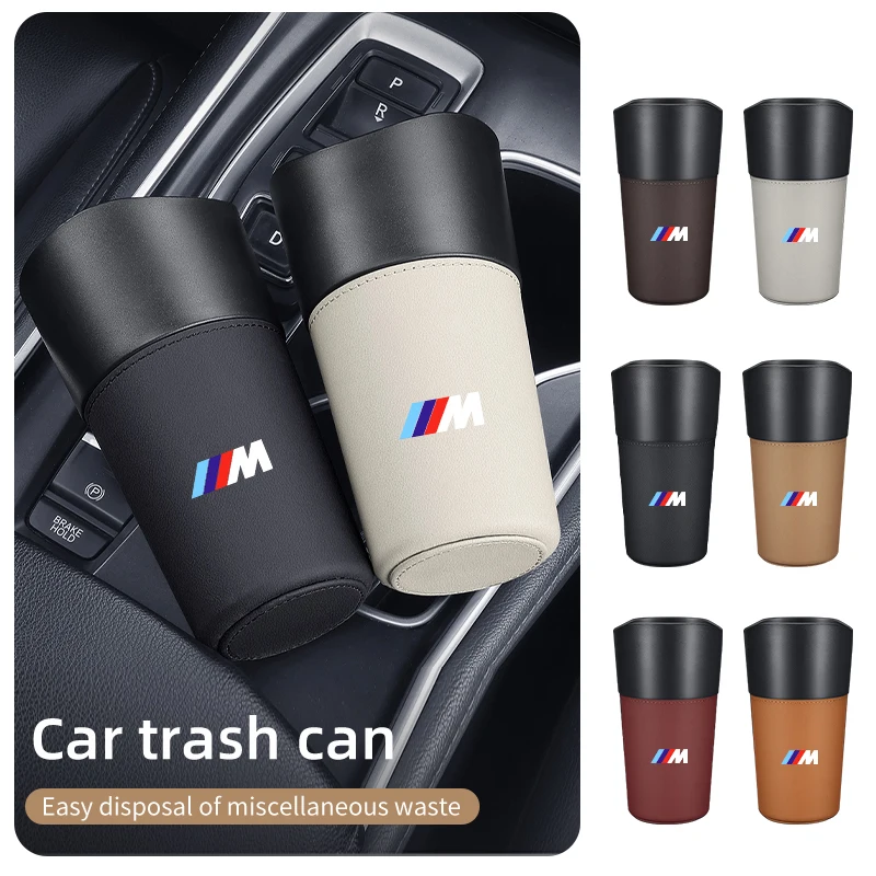 Car Trash Can Center Console Waterproof Garbage Storage Bucket For BMW E46 E90 E60 F10 E39 F30 E36 F20 E87 E90 E53 F31 G20