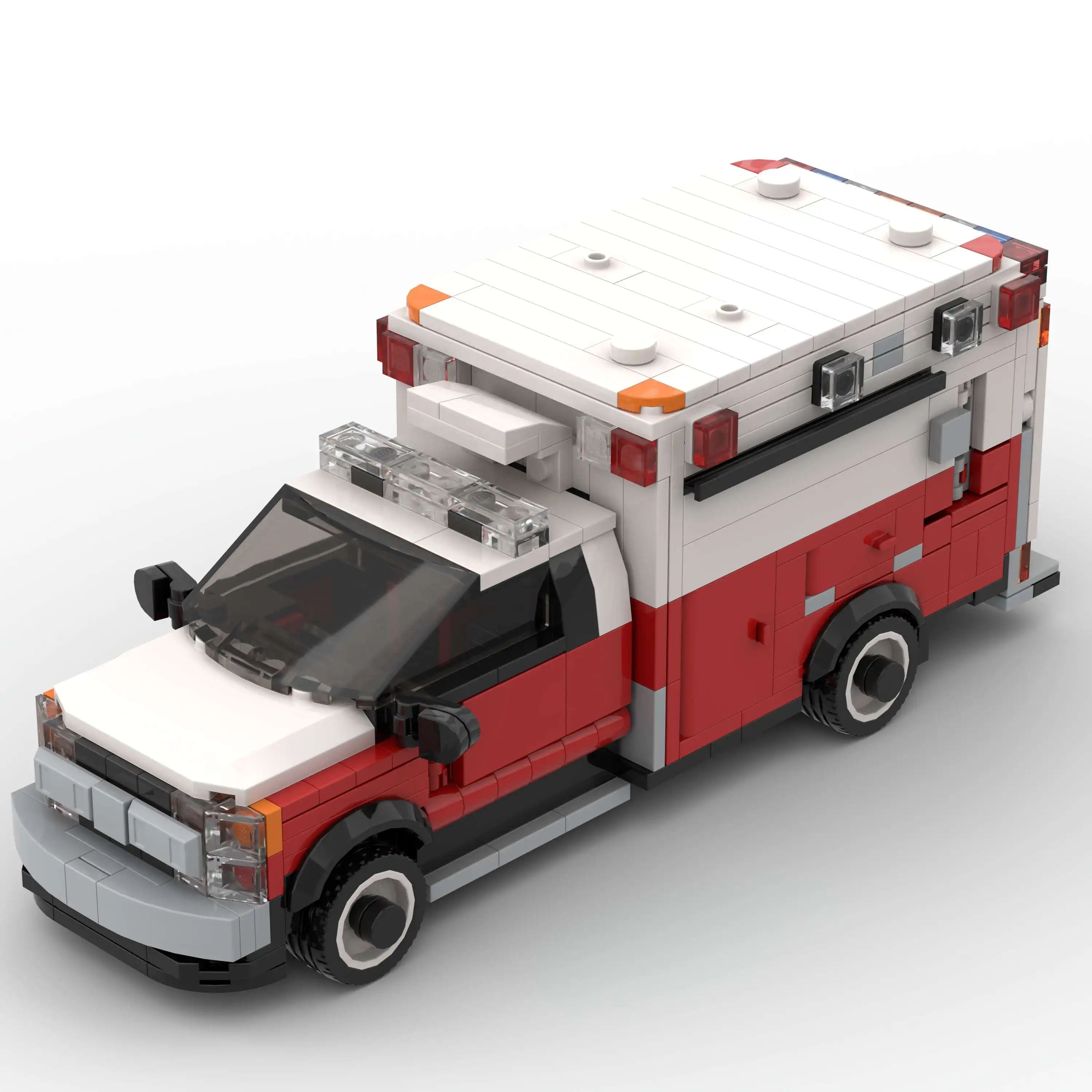 

Совместимая модель строительного блока moc, модель скорой помощи, сборная игрушка 127800, детская головоломка в подарок