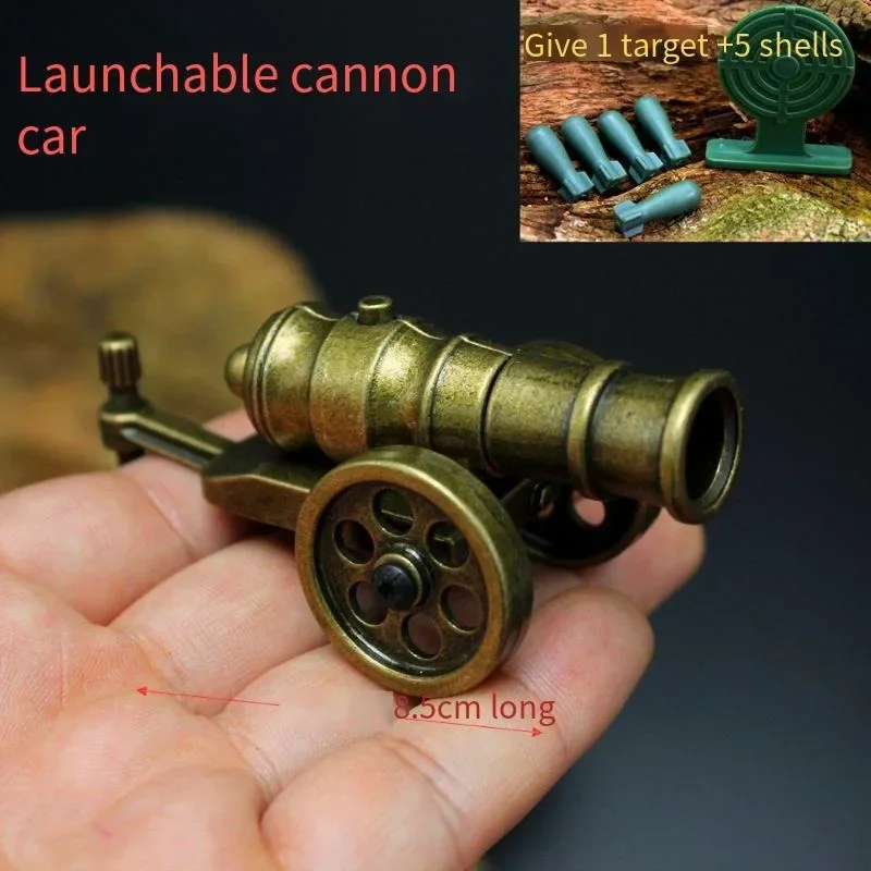 Creative Gift Mortars Office Tabletop Ornaments Children\'s Toys Mini Models All-metal Ejection Cannons Boy Toys Desktop Ornament