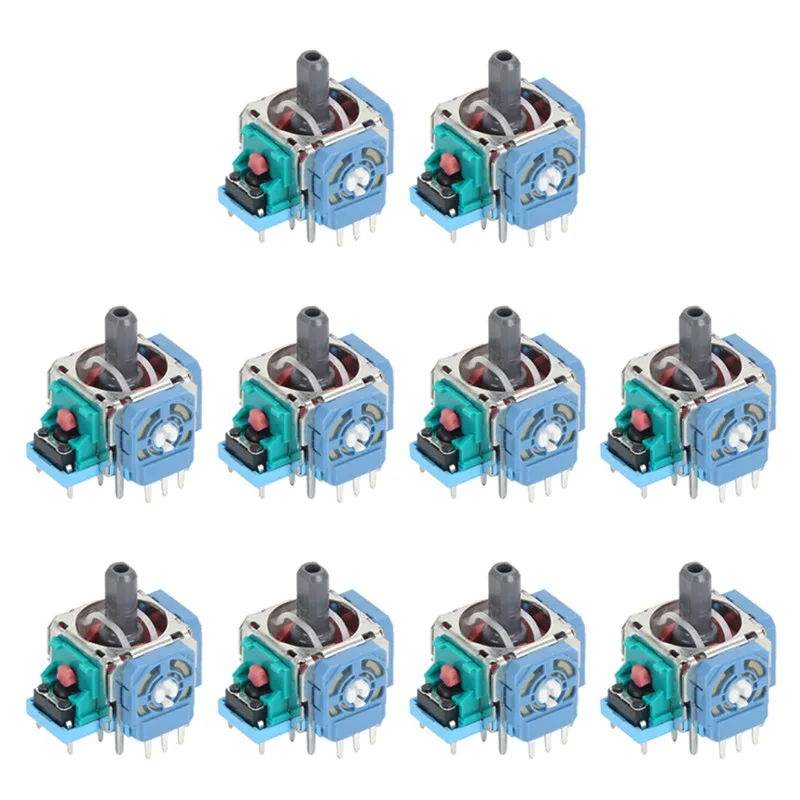 10 قطعة/5 قطعة/1 قطعة ثلاثية الأبعاد وحدة الاستشعار التناظرية استبدال تحكم عصا التحكم محور التناظرية الإبهام العصي إصلاح ملحق ل PS5 #2