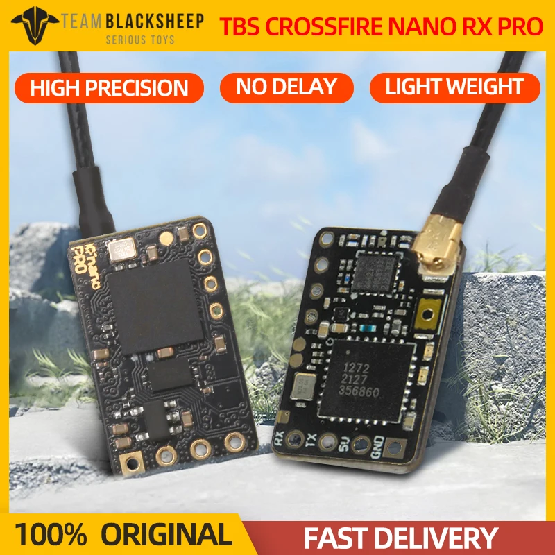 1PCS TBS CROSSFIRE NANO RX PRO Receiver 500mW Telemetry RX Long Range Radio T Antenna Team Blacksheep For RC FPV Drone