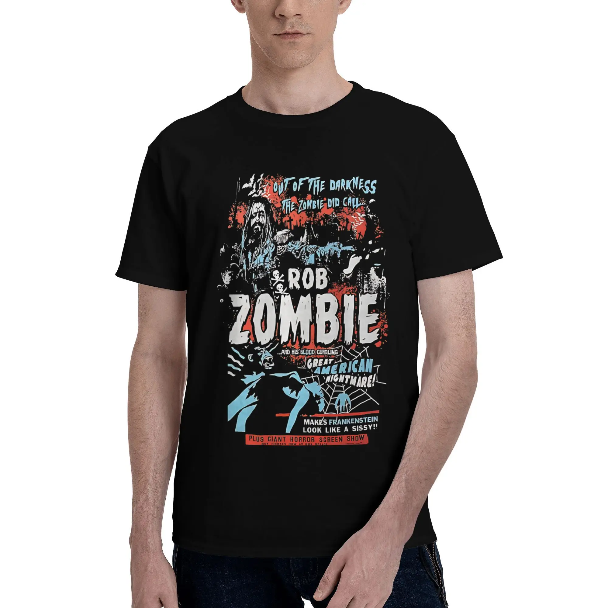 

Rob Zombie Fashion T Shirts for Men Women Pure Cotton Tee Shirt Clothing