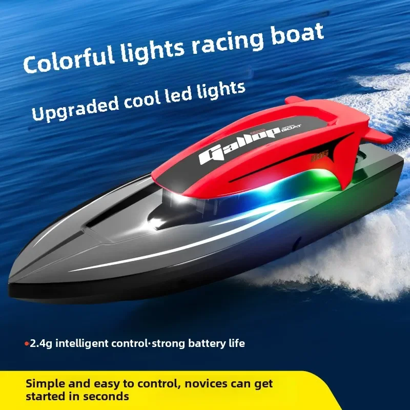 Új ligh Versenyzés vize Jacht Elektromos Zárkózott kontroly Sajka 2.4G Eszes vezérlő anticollision majd anti-fall speedboat toys