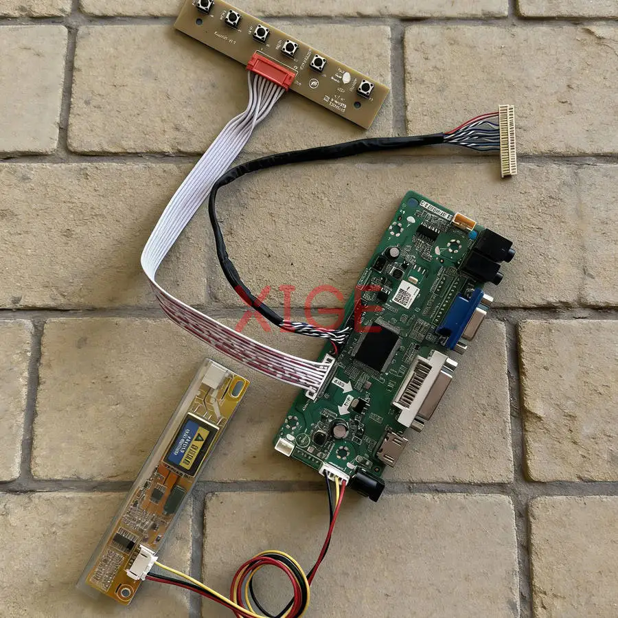 Screen Drive Controller Board Fit LP150E06 LP150E02 LP150E07 LP150E05 1400*1050 30Pin LVDS VGA DVI HDMI 1400x1050 1-CCFL Kit DIY