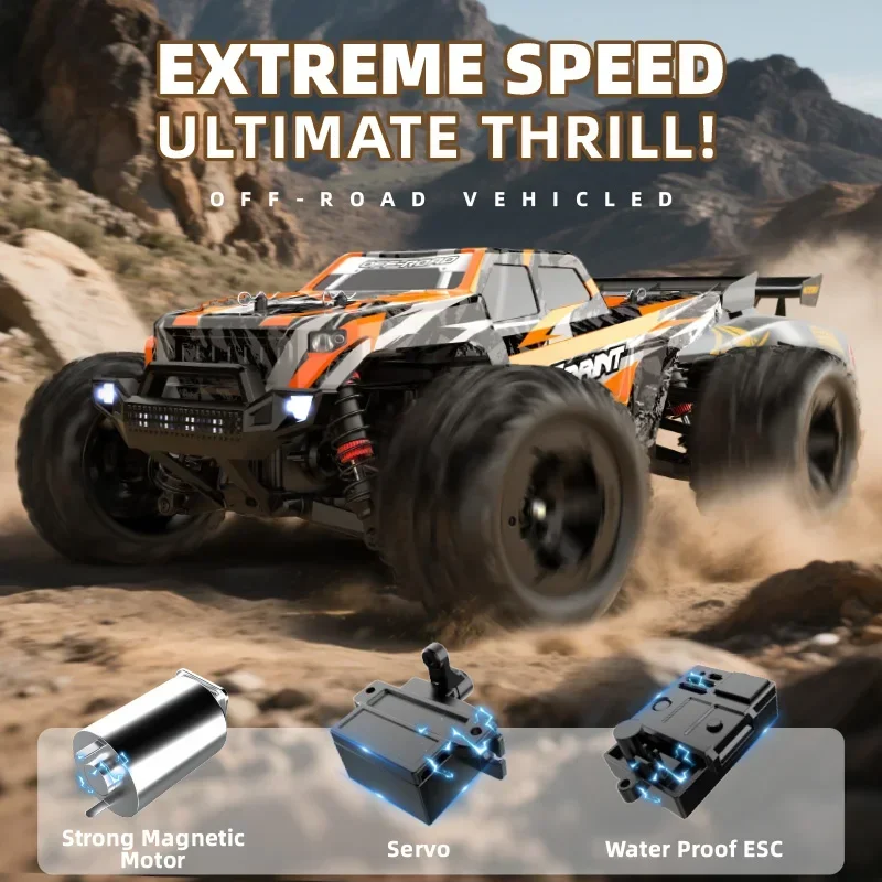 Voiture RC 9309E 1:18 4WD – tout-terrain électrique à grande vitesse, modèle simulé (jouet cadeau)