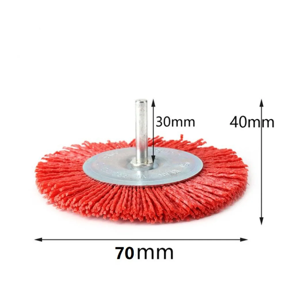 Imagem -03 - Copo de Náilon Escova Abrasiva Roda de Fio para Broca Ferramenta Rotativa Polimento Madeira Deburring Escovas 50 75 100 mm Ângulo Moedor Ferramenta