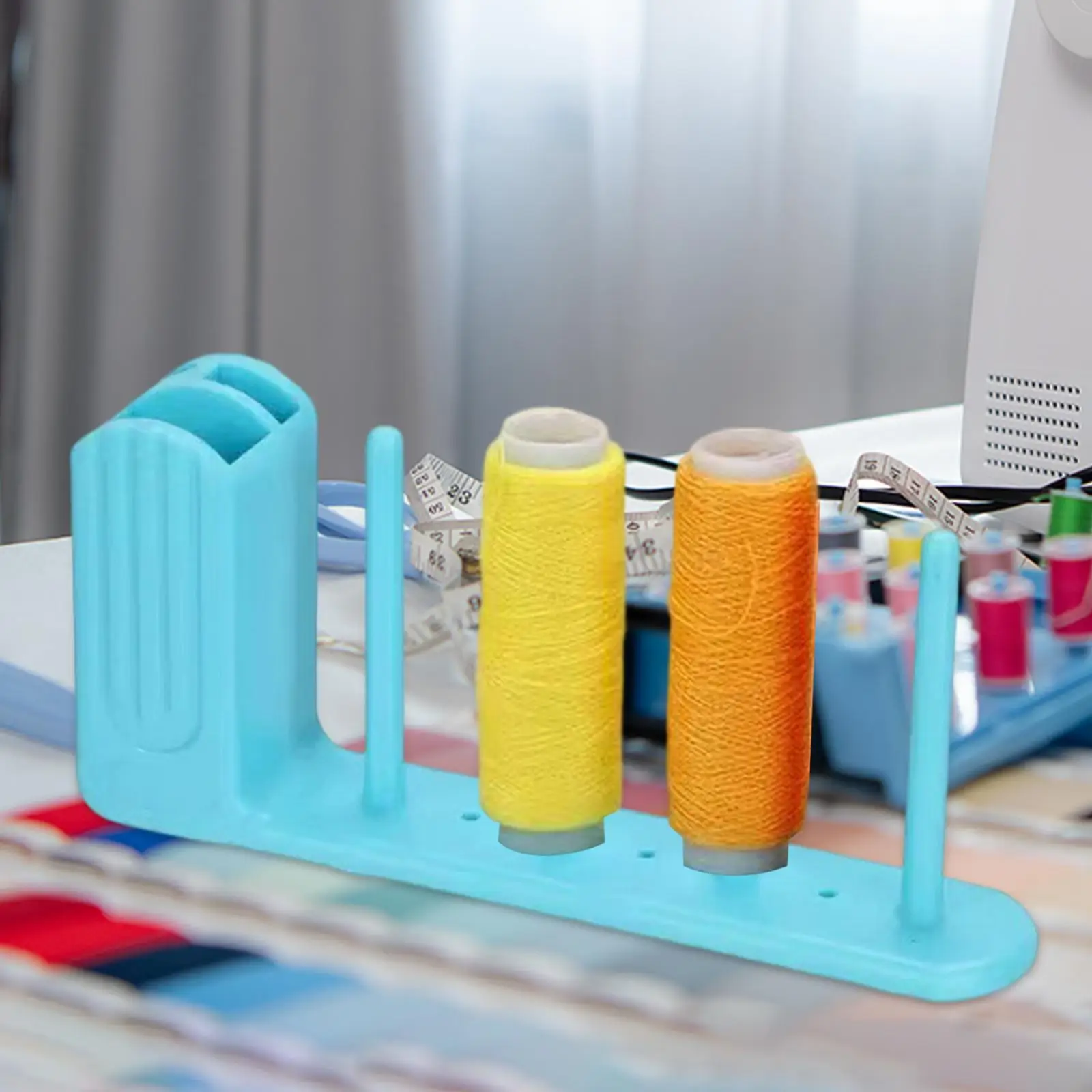 Ribbon Wire Rack Bobbin Organizer Sewing Thread Spools Holder for Thread Storage in Embroidery and Knitting