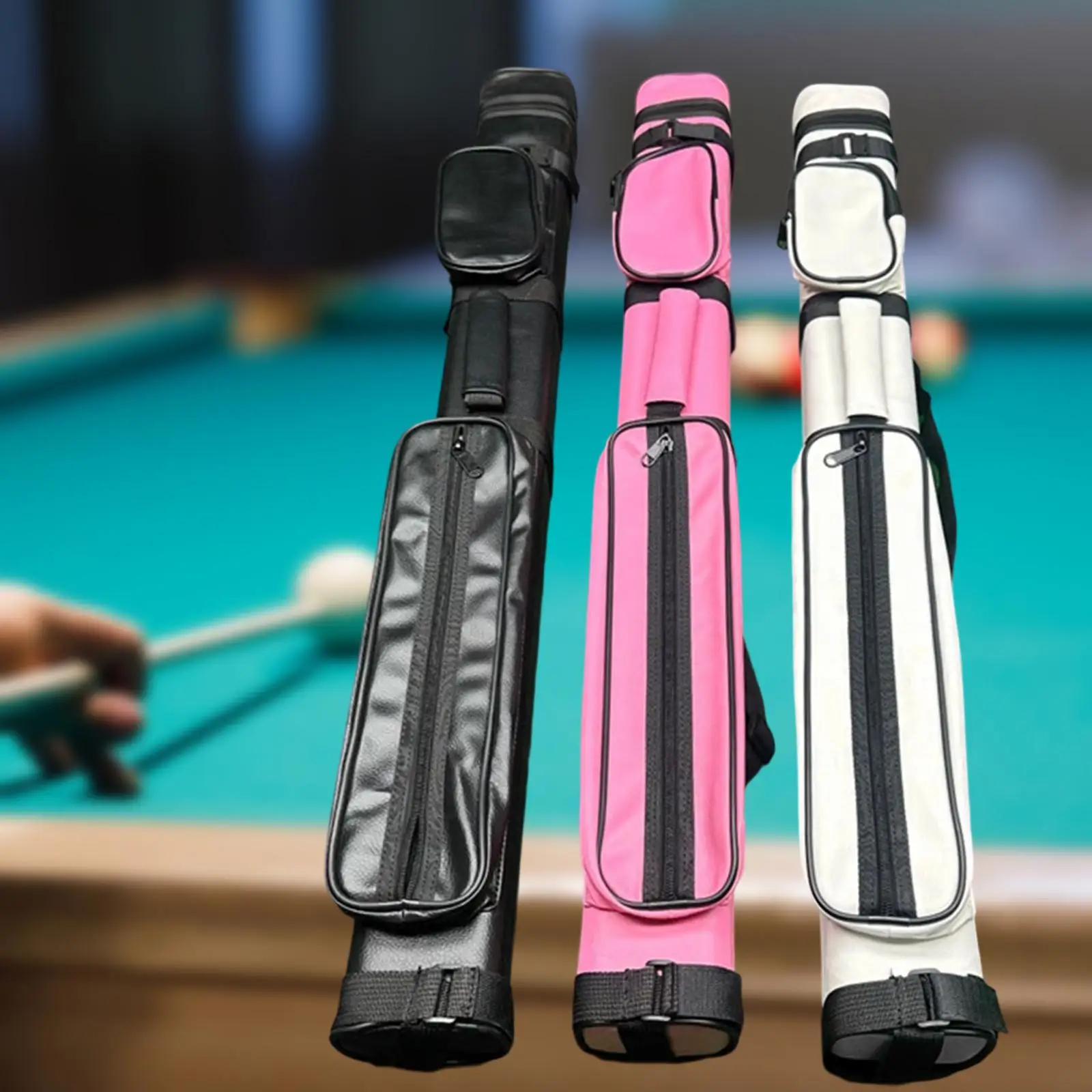 

Billiard Cue Case Protector, Portable, 2x3 Shockproof, Impact Resistant for 1/2 Pool Cue Case Storage Box Pool Cue Stick Box