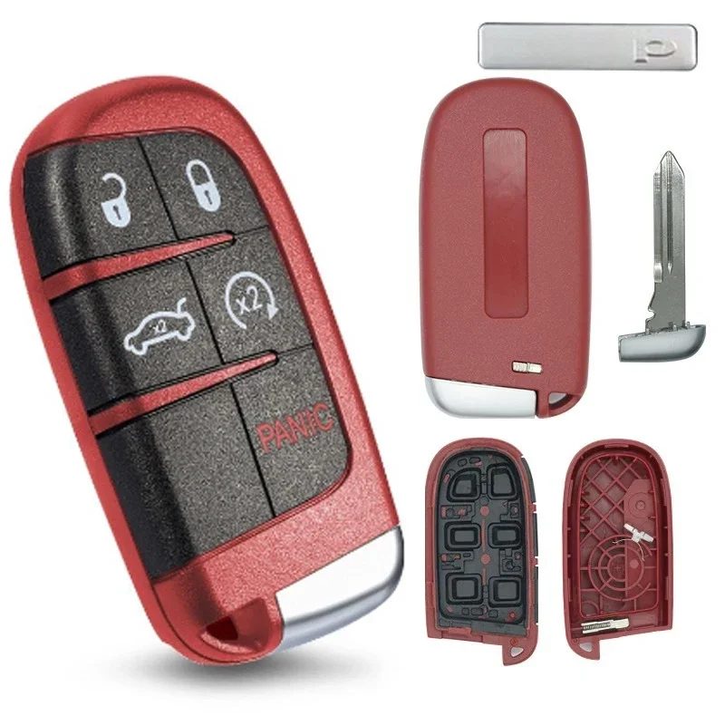 5 b remoto inteligente keyshell caso apto para jeep grand cherokee dodge challenger carregador dardo durango viagem chrysler 300 keyless