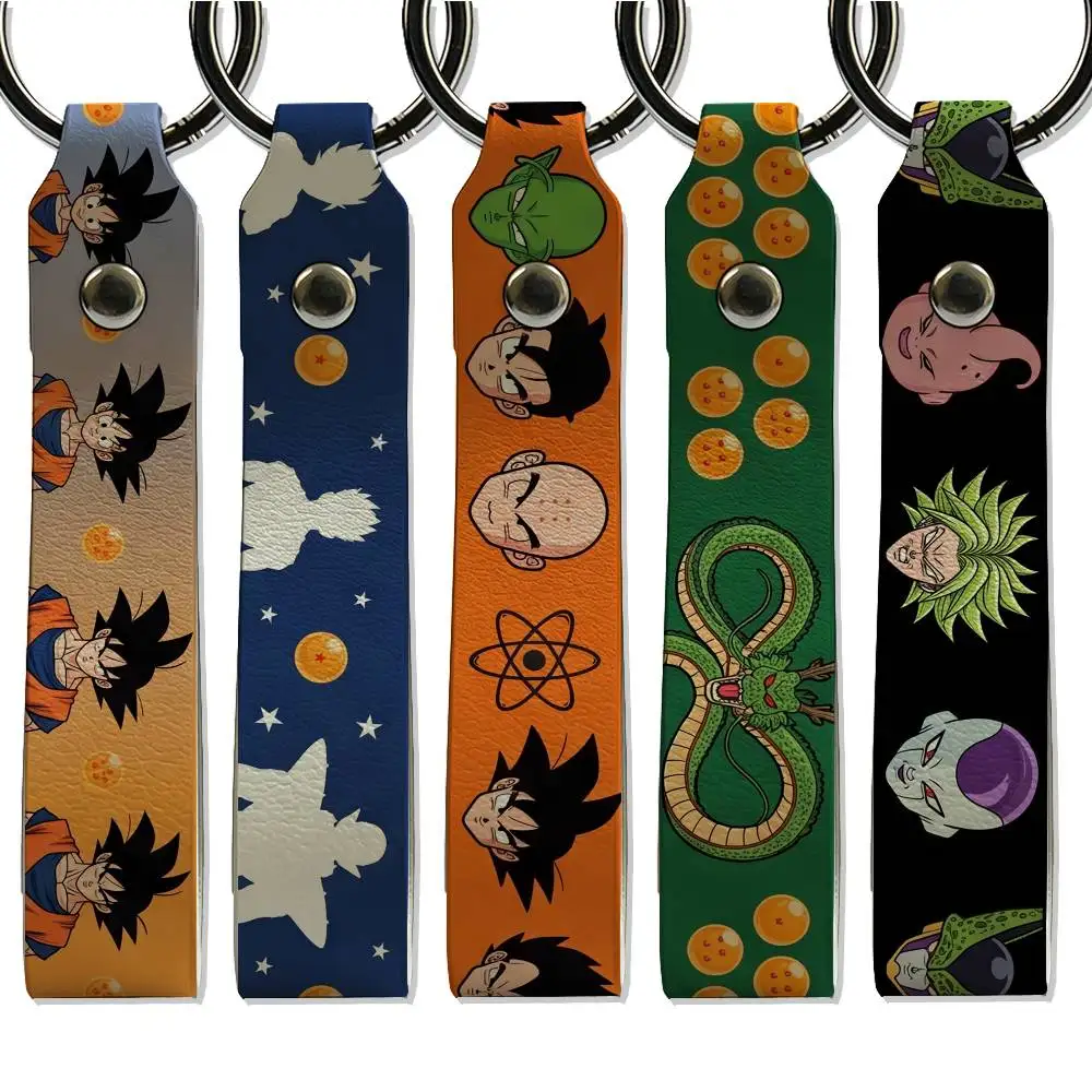 Motorcycle DRAGON BALL Simple Keychain Lightweight Key Ring Backpack Charm Card Holder