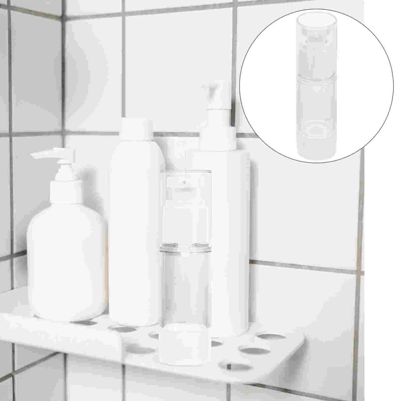 10 bottiglie con pompa, spray sottovuoto, dispenser di sapone per le mani, lozione, sub brocca d'acqua, bianca come viaggio ricaricabile