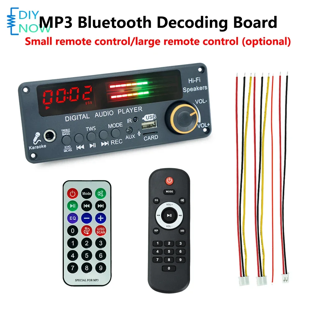 Bluetooth Audio Decoder Board with USB/TF Card Playback MP3 WMA WAV FLAC APE for Home Car Speaker System