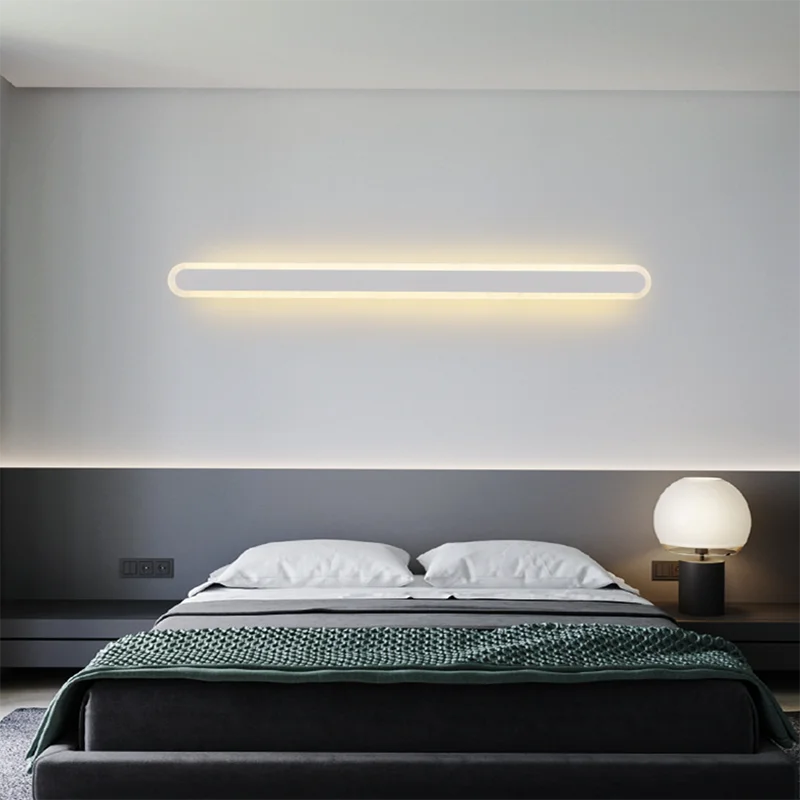 

LED Wall Lamp Long Strip 60cm 80cm 100cm Wall lamp Sconce Home Decor Living Room Background Restaurant Bedroom Wall Light