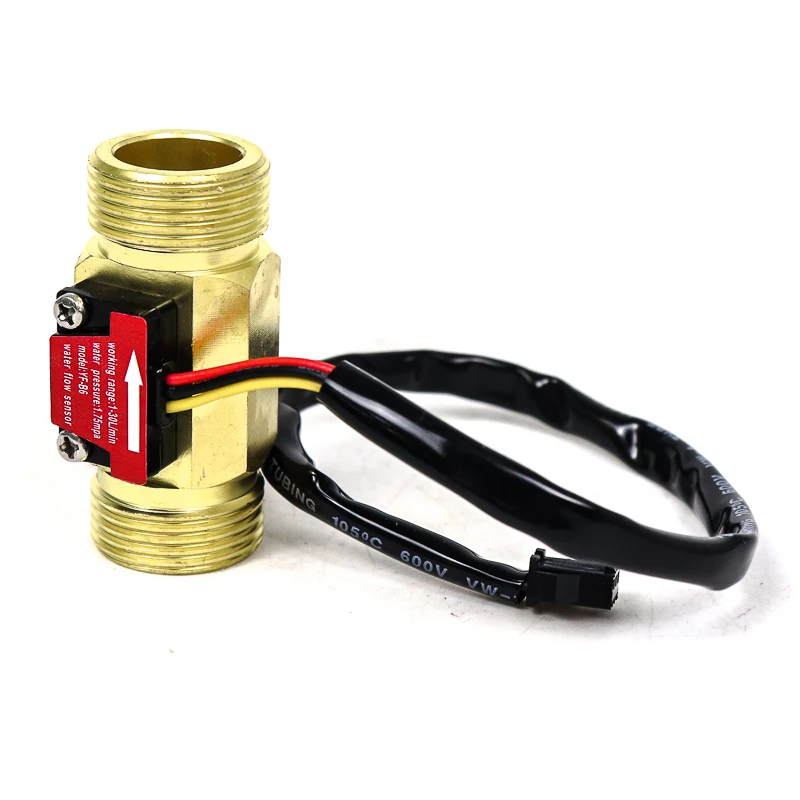 Stainless Steel G3/4 G1 Water Diesel Brass Turbine Flow Sensor 24V Water Oil Fuel Brass Hall Effect Magnetic Turbine Flow Meter