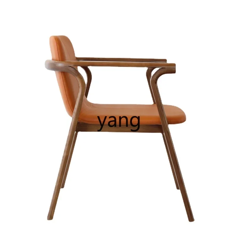 

LTT Minimalist Model Solid Wood Comfortable Leather Chair