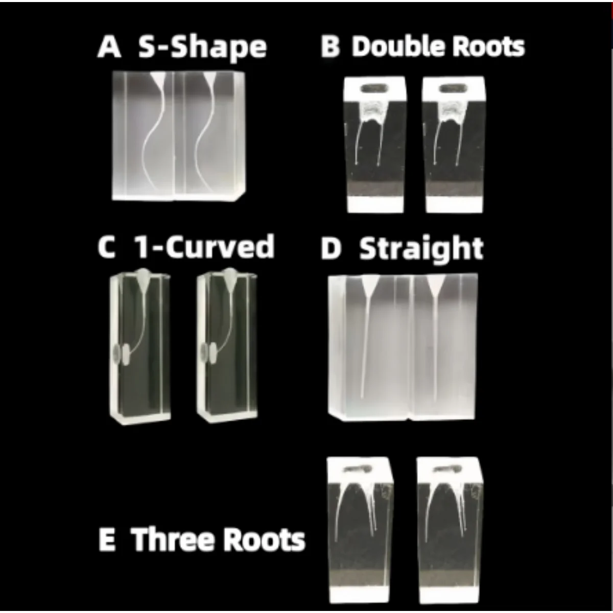 5Pcs Dental Model Rotary Files Practice Block  Endodontic File Training S-Root Straight High Quality Dentistry Module Tools