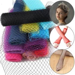 4 M Birdcage Veil Netting Mesh Fabric Big Eye Bridal Veil Photo Studio DIY Hair Accessories Millinery Trim Russian Veiling Hat