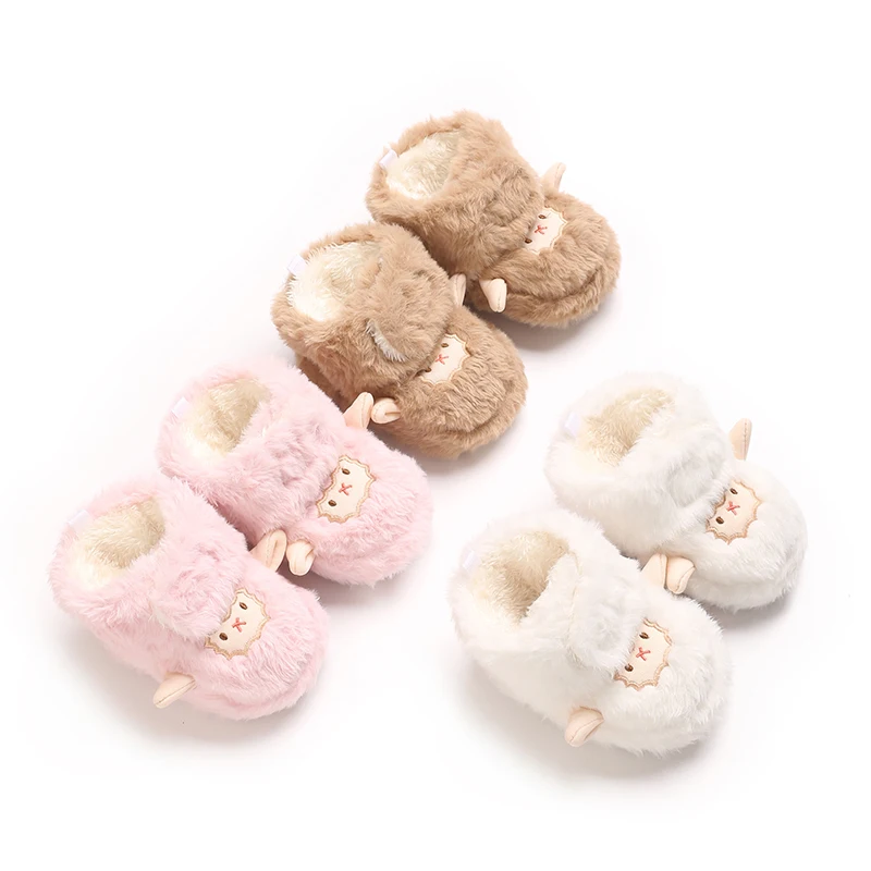 Winter fashion cute lamb cotton shoes baby warm cotton boots suitable for 0-18 months old
