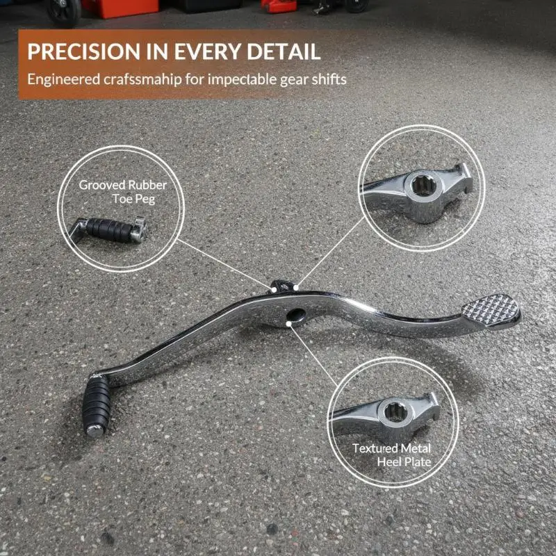 Motorcycle Gear Shift Lever Durable Stainless Steel Anti Slip Foot Pad For DY100 JH70 48Q Mod