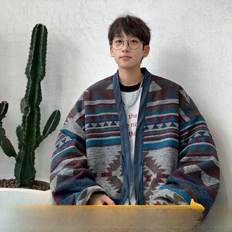 

Extra Large Men's Double-Sided Windbreaker Jaet New Chinese Sle Faionable And Haome Outerwear for Teenagers