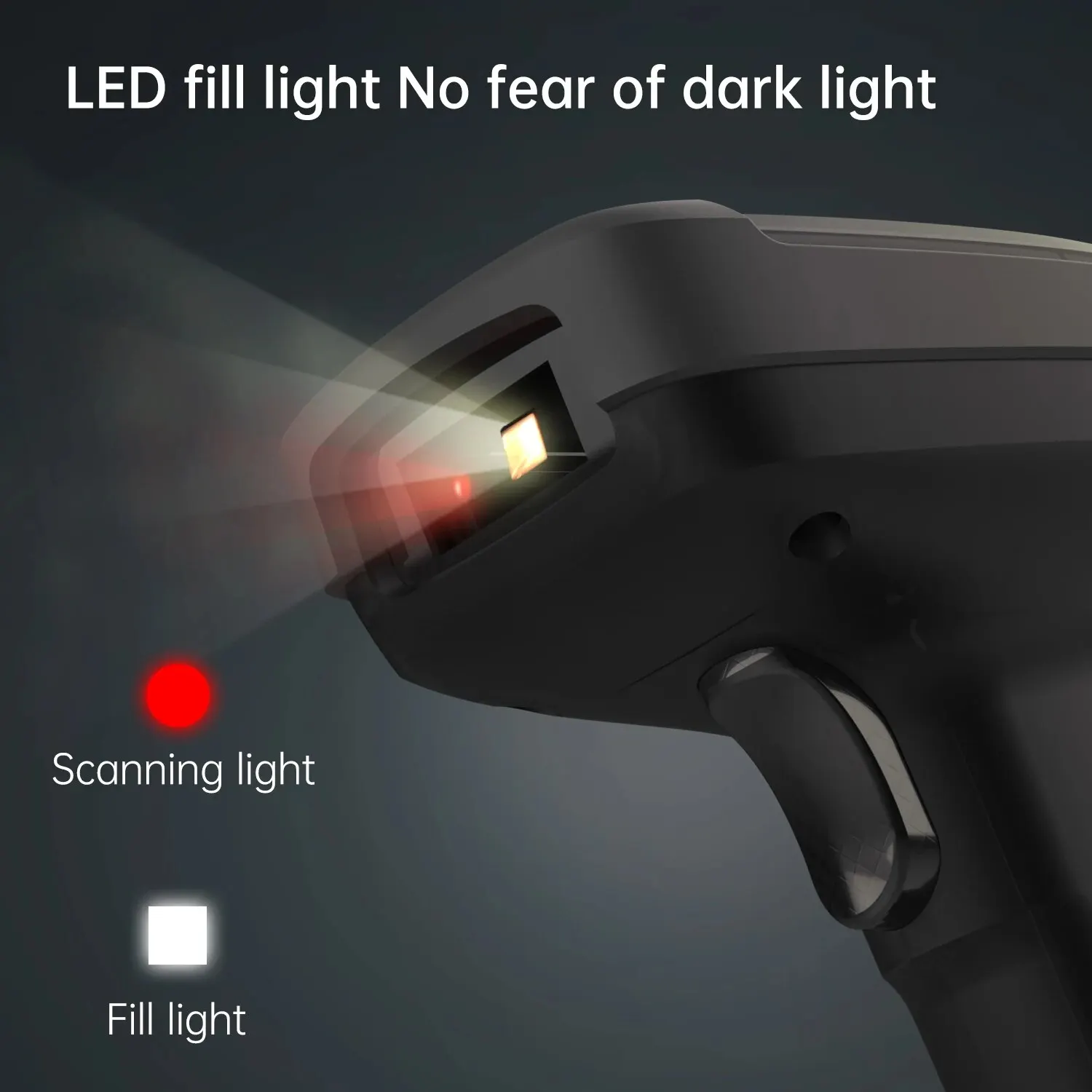 Deli-Wireless Handheld Barcode Scanner Reader, QR, 1D, Código 2D, USB, Automático, Contínuo, Portátil, ES221