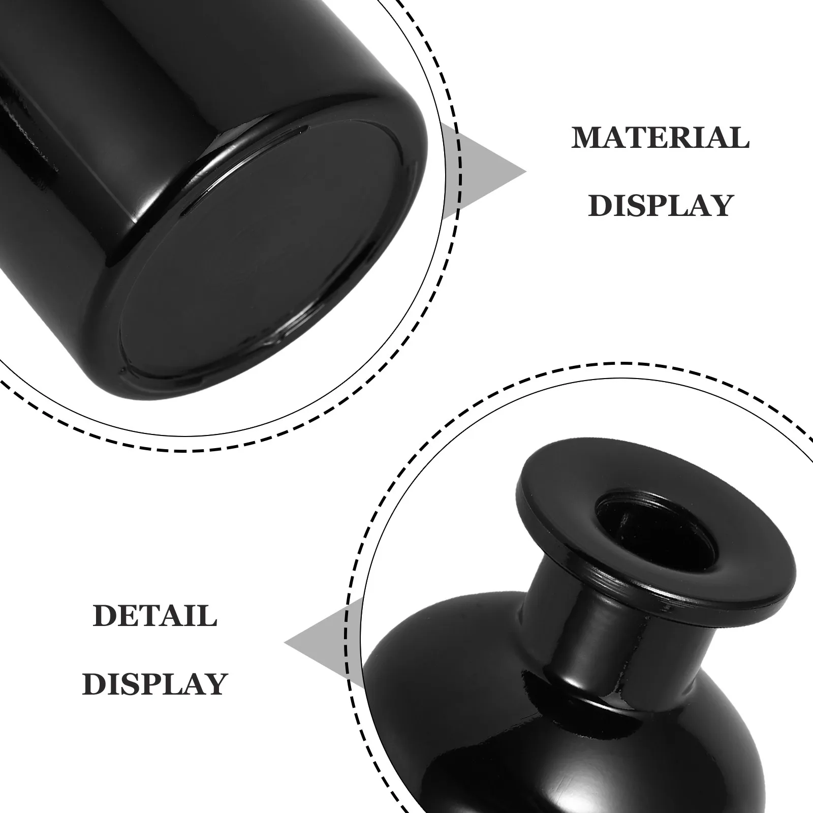 2Pcs 150Ml Elegant Spillproof Glass Diffuser Bottles DIY Scent Diffuser Jar for Bedroom Living Room Car Perfume Aromatherapy Use