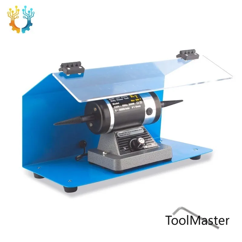 

[2026]Boasta DM-7 Benchtop Polishing Machine With Dust Shield, 200W Variable Speed 0-8000rpm For Jewelry Metal Buffing And Finis