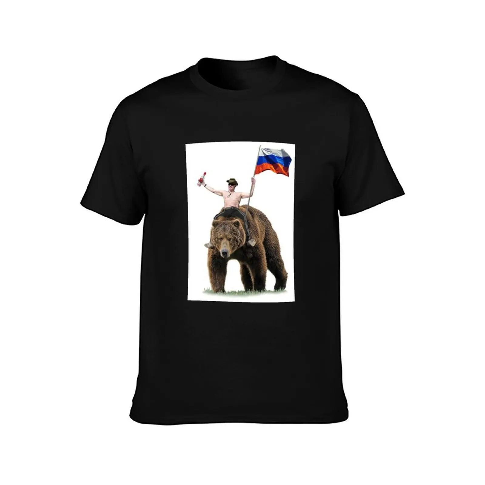 Vladimir poutine bear T-Shirt t shirts for man graphic vintage T-Shirt