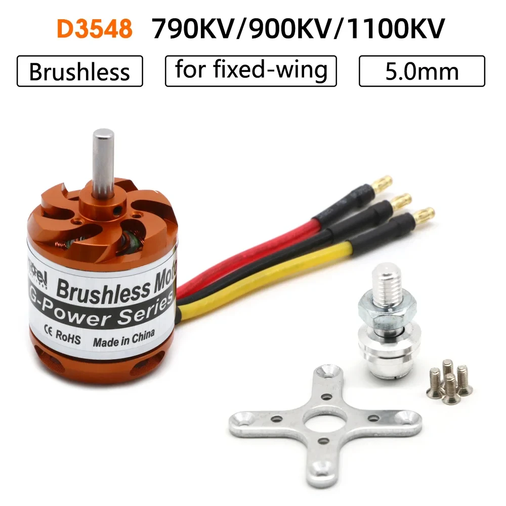 

D3548 3548 790KV 900KV 1100KV Brushless Motor 3-5S For Mini Multicopters RC Plane Helicopter