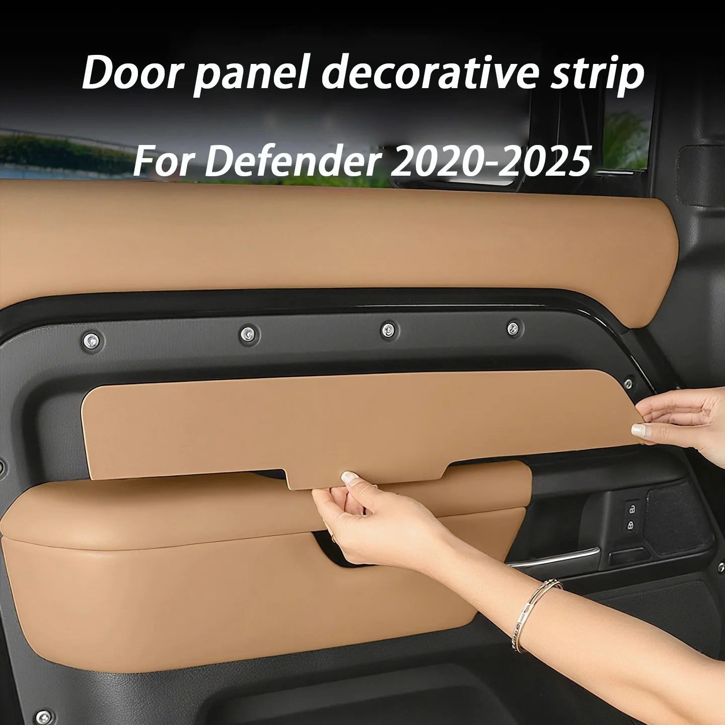 Car Modified Door Interior Decorative Panel Accessories For Land Rover Defender 90 110 130 2020 2021 2022 2023 2024 2025