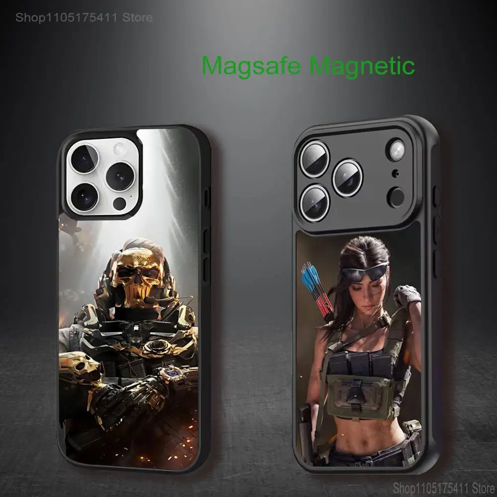 

D-Delta F-Force Game Phone Case For iPhone 17,16,15,14,13,12,11,Pro,Max,Plus,Mini,SE4,E Magnetic Magsafe Wireless Charging