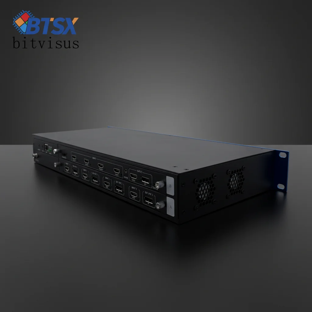 8K60Hz Industrial Video Wall Controller with 15 HDMI Outputs, M*N Splicing for Exhibitions, VR&Advertising Walls