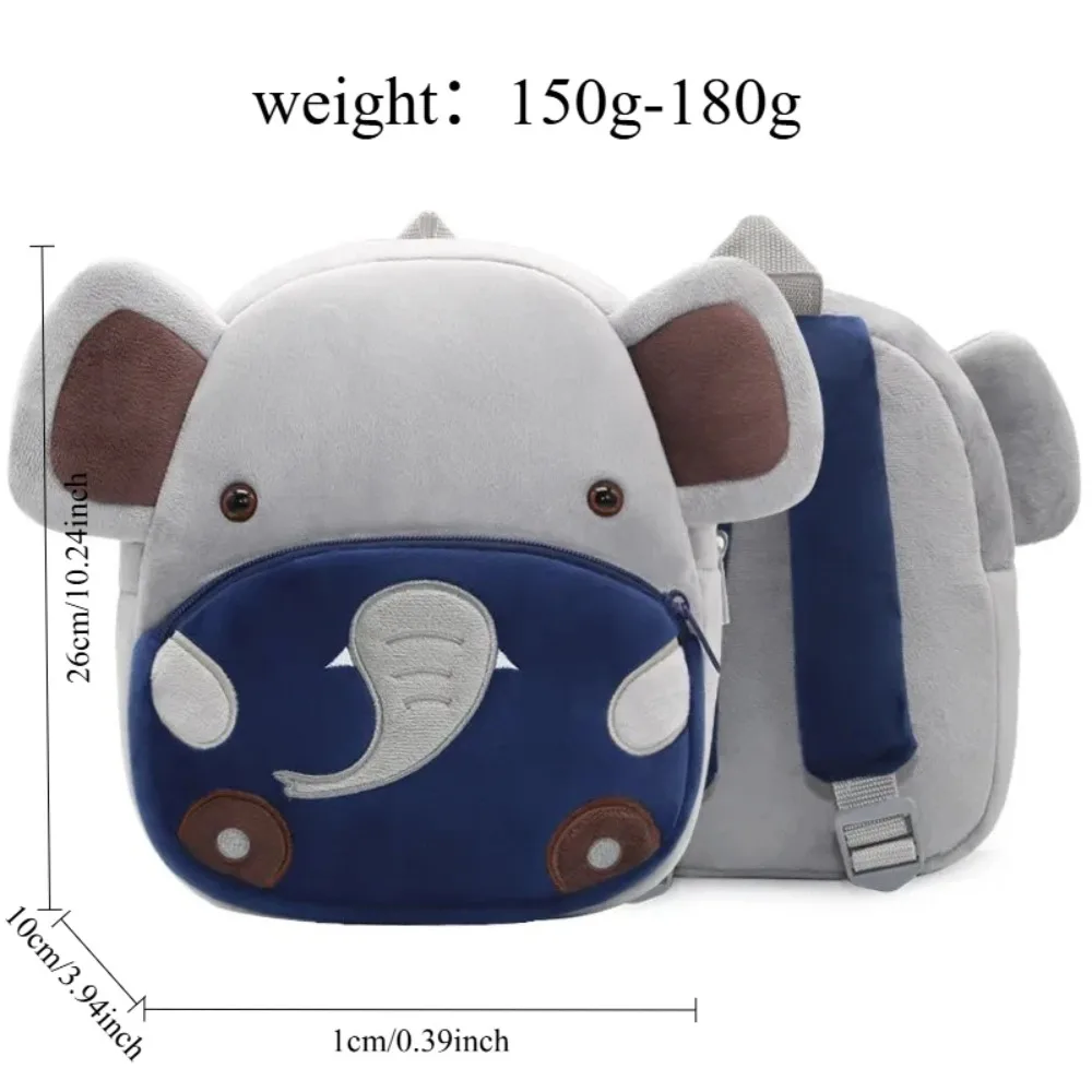 Customizable Name Plush Dopamine Animal Backpack for Boys Girls Multiple Soft Lightweight Toddler Perfect Gift for Daily Outdoor