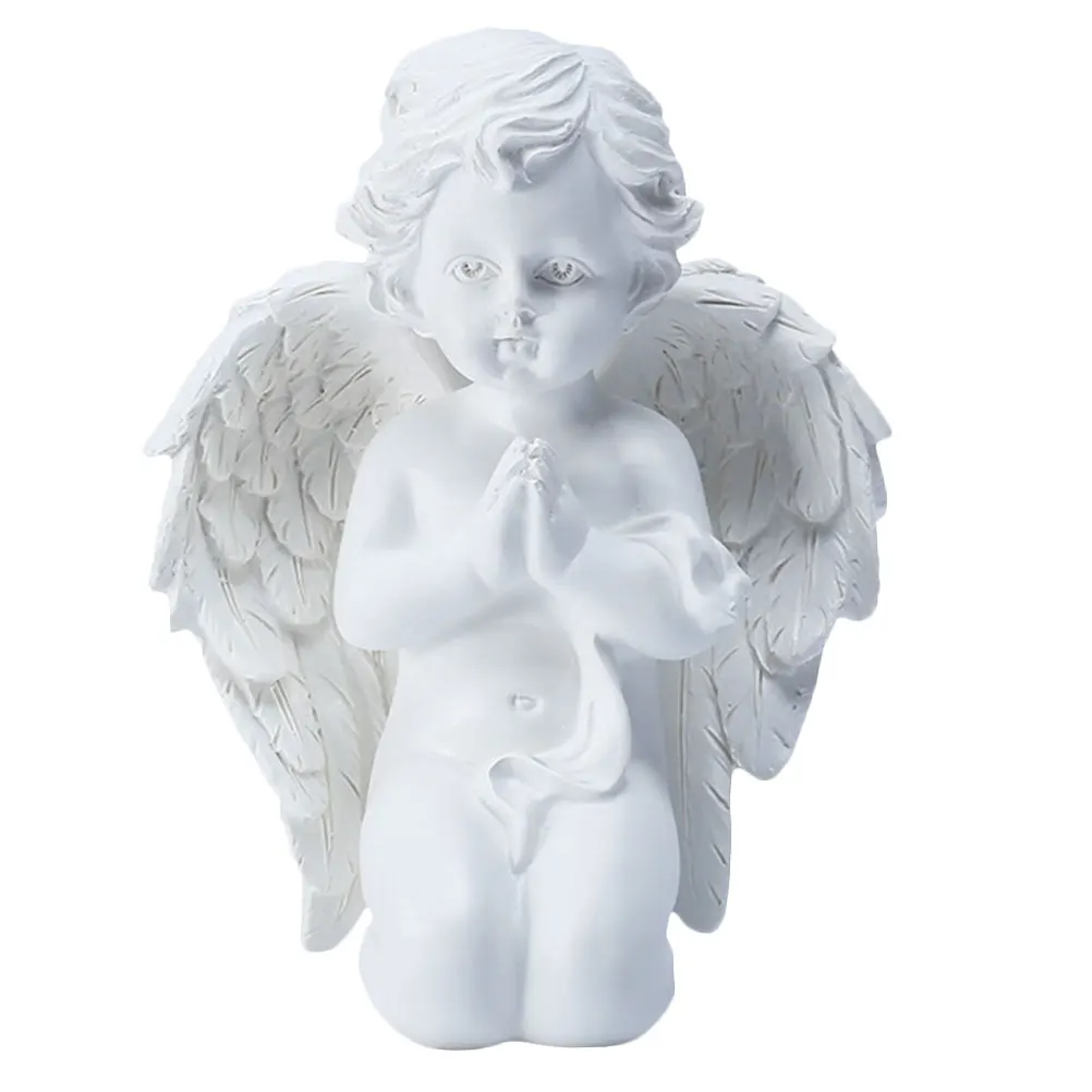 

Angel Shape Figurine nament Eco Friendly Decor Compact Size Lovely Figurine naments Lightweight Home Desktop Craft Adornment