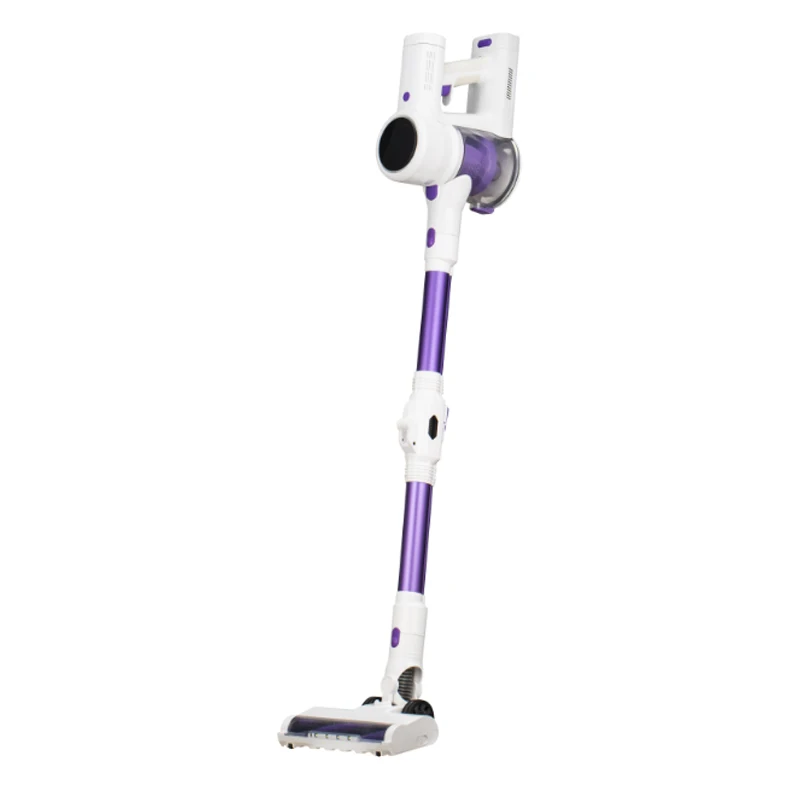 رائجة البيع خفيفة الوزن المحمولة اللاسلكي BLDC مكنسة كهربائية محمولة بطارية قابلة للشحن Vac التنظيف الجاف بدون كيس للاستخدام المنزلي