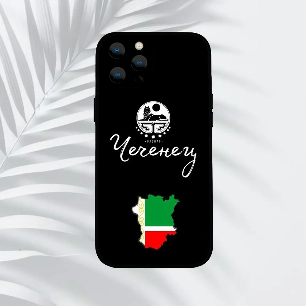 Fighting Chechen Flag  Phone Case For iPhone Mini 11 12 13 14 15 Pro XS Max X Plus SE XR Shell