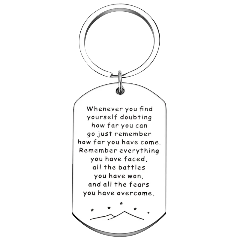 New Encouragement Recovery Gifts Keychain Pendant Cancer Survivor Awareness Gift Key Chains Best Friend Inspirational Gift