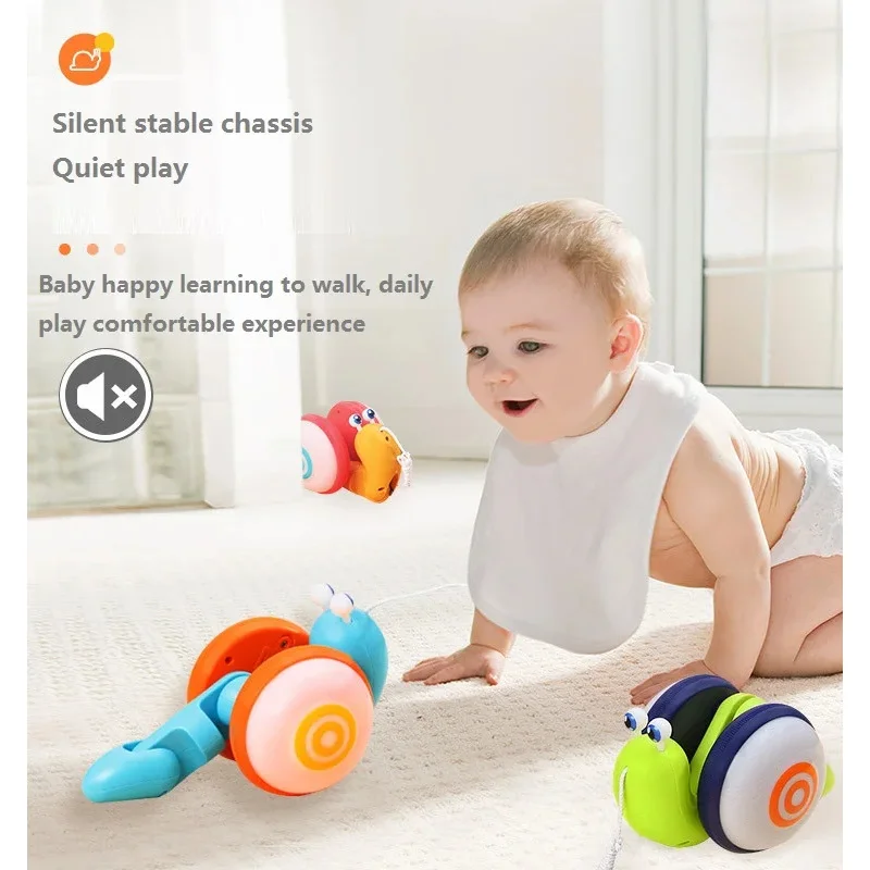 rope snail boy girl learn to crawl learn to walk toys