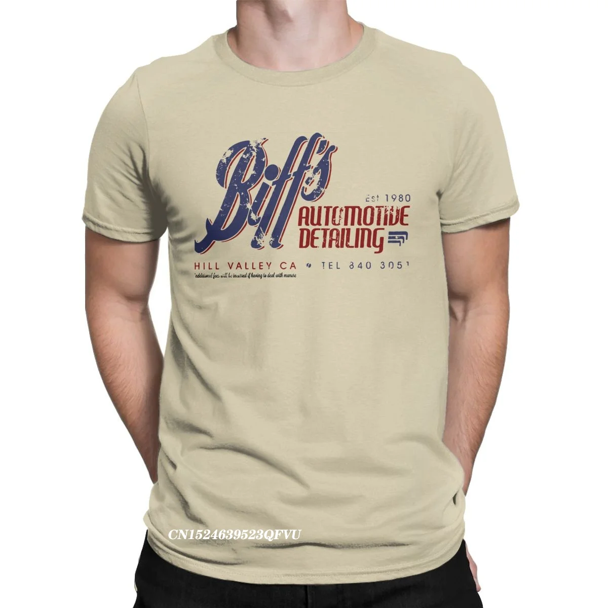 Camisetas con detalles automáticos para hombre, ropa de Manga con estampado gráfico de Regreso al futuro, película de viaje en tiempo, BTTF