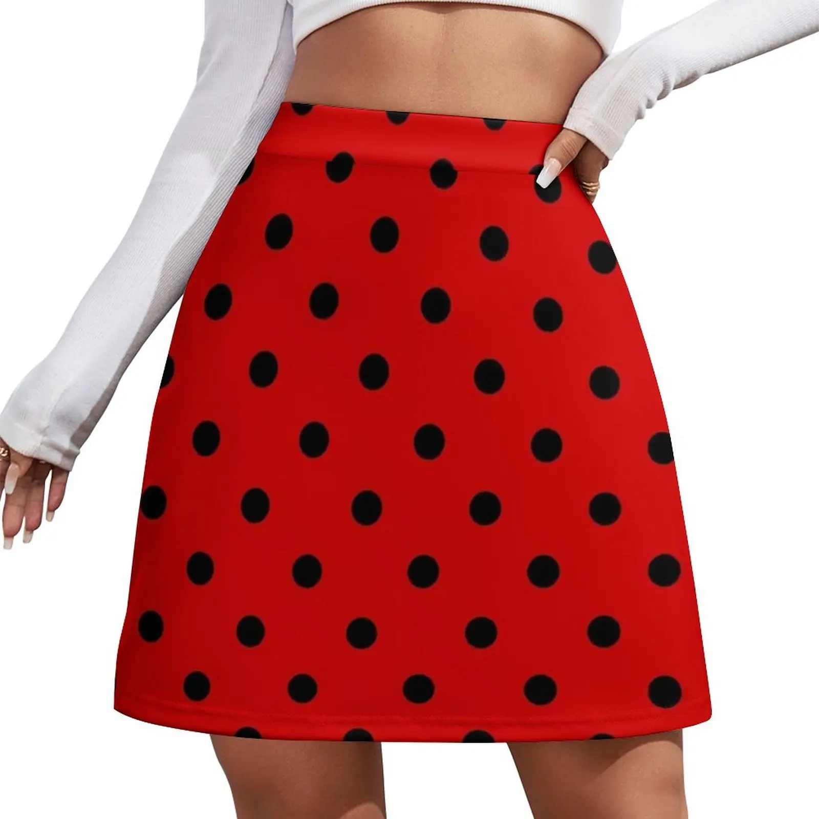 Ladybug pattern Mini Skirt short skirts for women micro mini skirt extreme fairy grunge Clothing female Mini Skirt