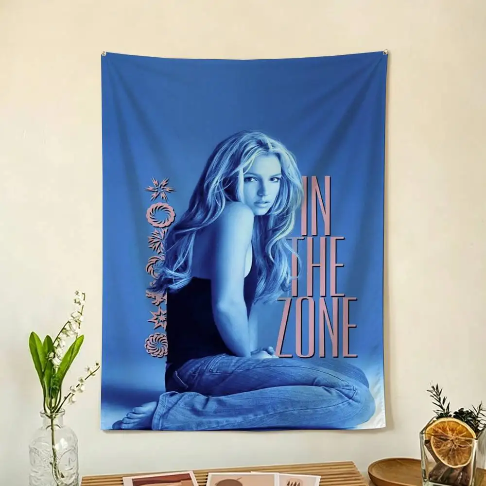 Singer B-Britney Classics S-Spears Flag Outdoor Decorations for Bedrooms Home Decor Items Decoration Banners