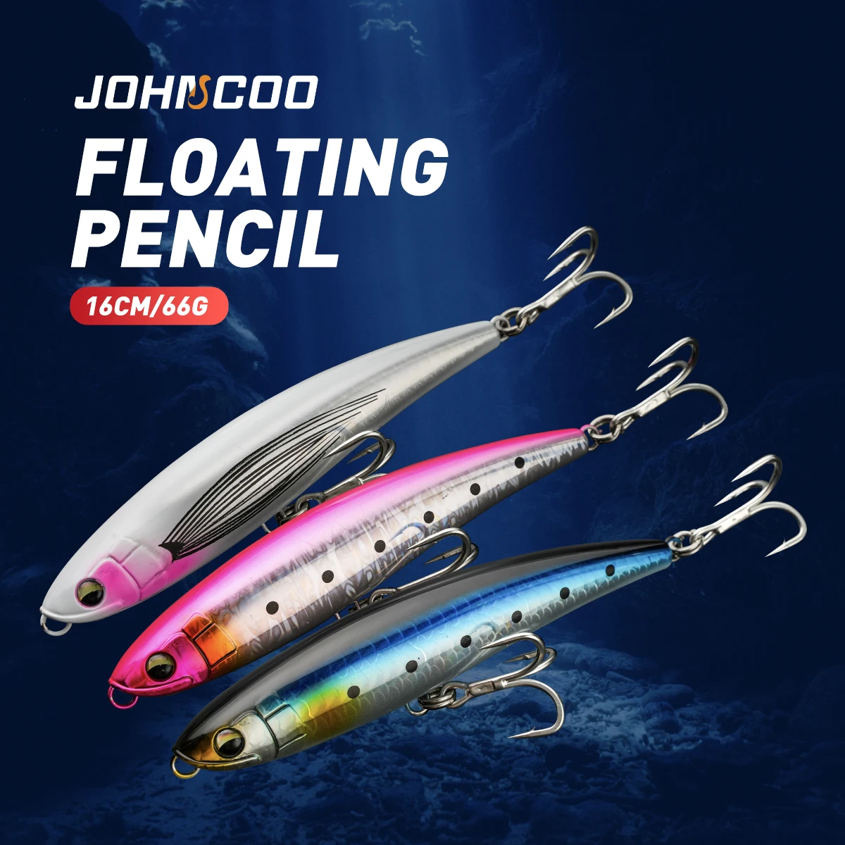 Floating Pencil Wobbler 16cm 66g Fishing Lure Minnow Lure Hard Bait Quality Fishing Tackle