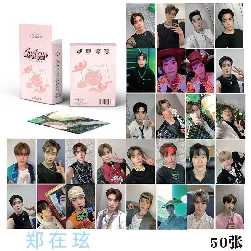 50pcs/Box JaeHyun Laser Mini Card Album Lomo Card Fans Collection Gifts