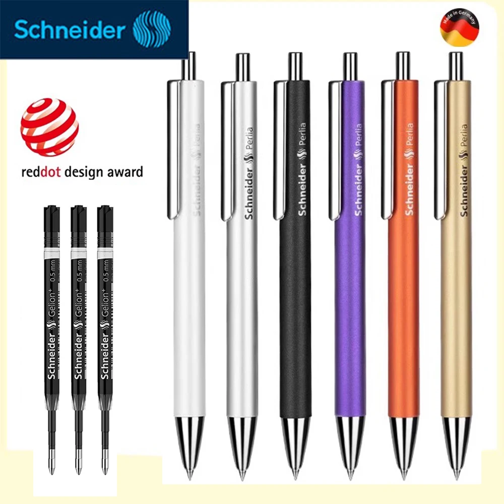 

German Schneider Gel Pen Perlia Student Writing Large Capacity Quick Drying G2 Refill 0.5mm Business School Office Stationery