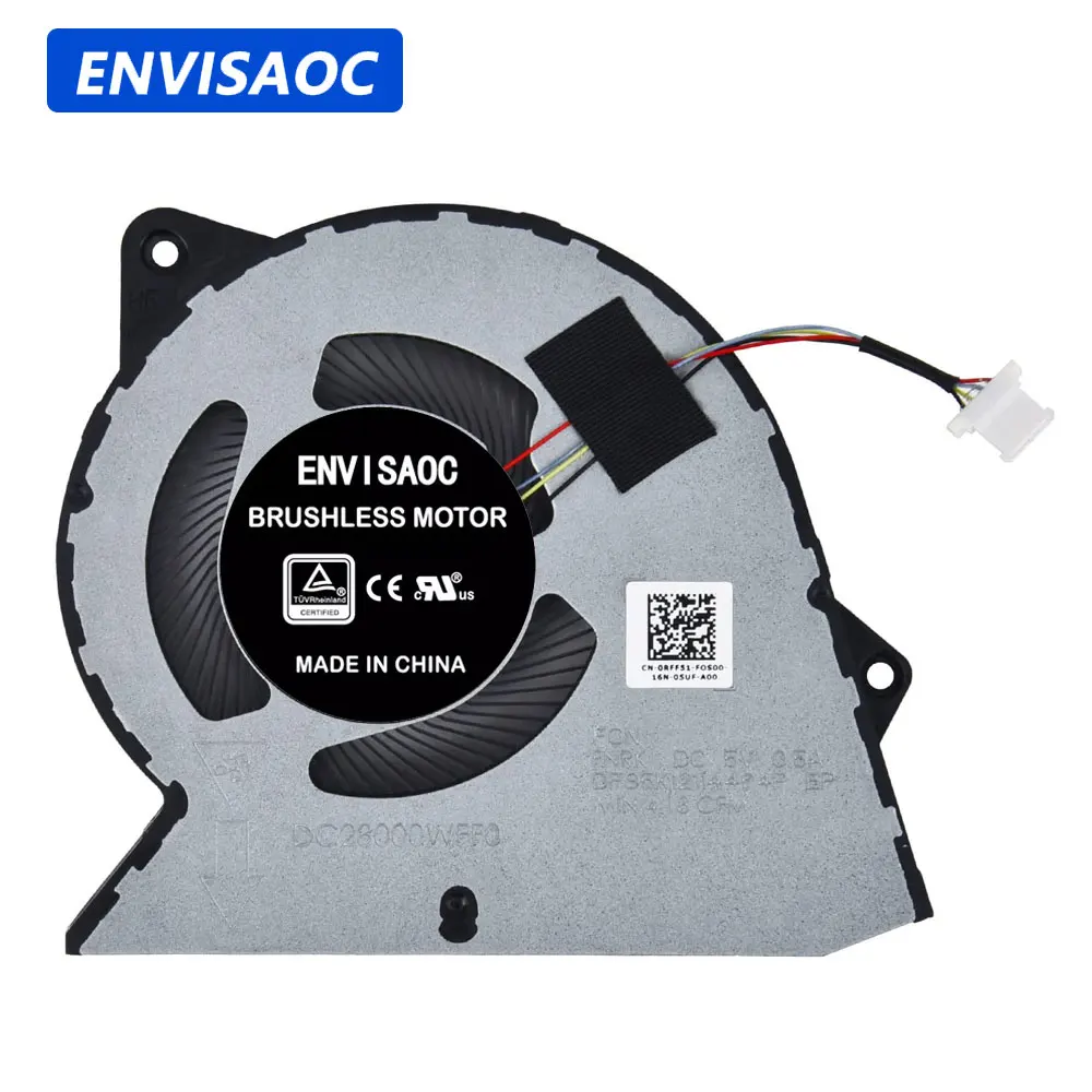 Para Dell Inspiron 3510 3511 3515 3520 3525 3530 3535 Vostro 3510 3250 3420 3520 ventilador de refrigeración de CPU para ordenador portátil ventilador disipador de calor enfriador RFF51
