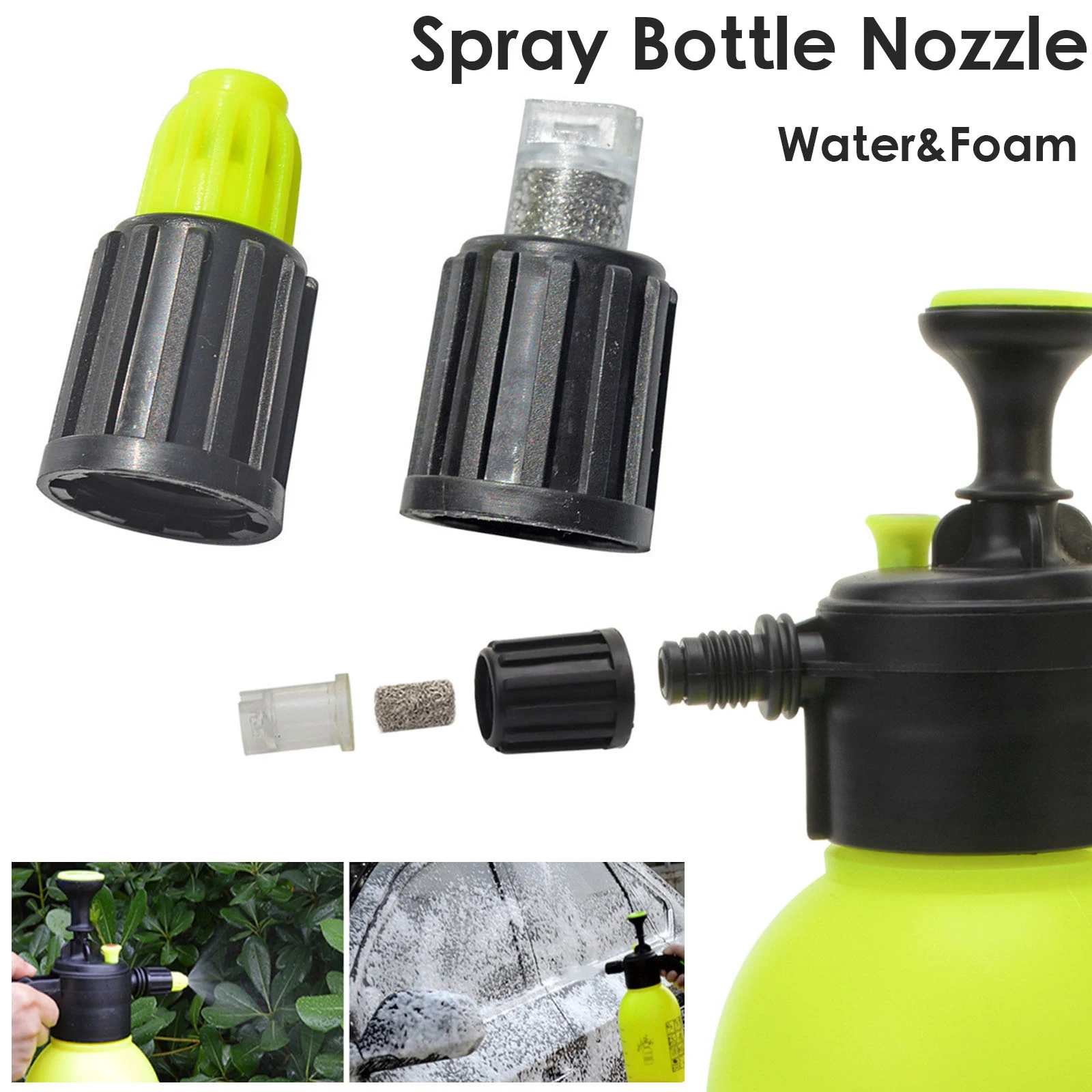 Foam Nozzle Hand Operated Pump Foam Sprayer Hand Pressurized Foam Water Sprayer Car Wash Manual Snow Foam Lance Nozzle