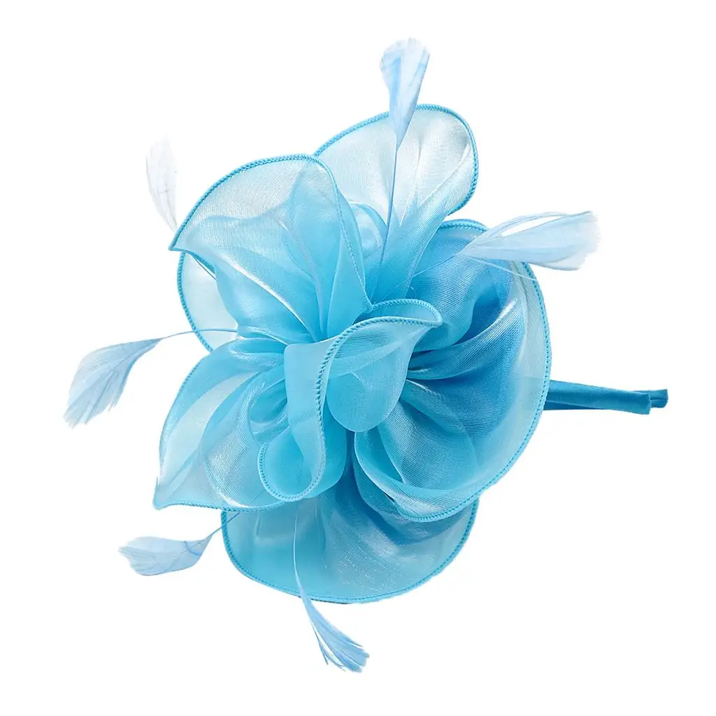 1920s Gatsby Style Feather Hatinator Woman Headwear Flower Ornaments Ladies Accessories for Bridal Party Costume