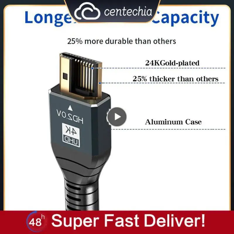 Kabel 4K Ultra 2M 60Hz 8K 2.1 Hdmi-Compatibele Kabel Splitter Digitaal Snoer Voor Ps5 Laptop Tv Monitor Projector